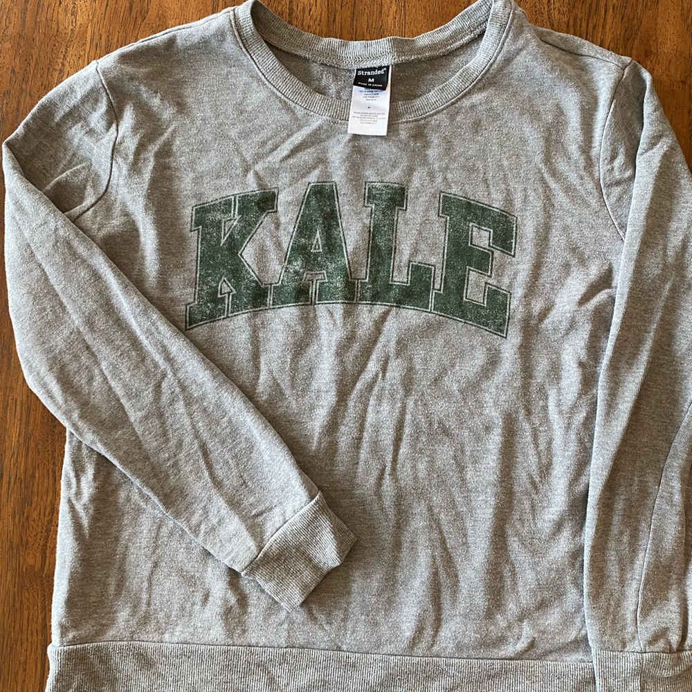 BLACK FRI PRICE DROP Kale jersey knit sweatshirt